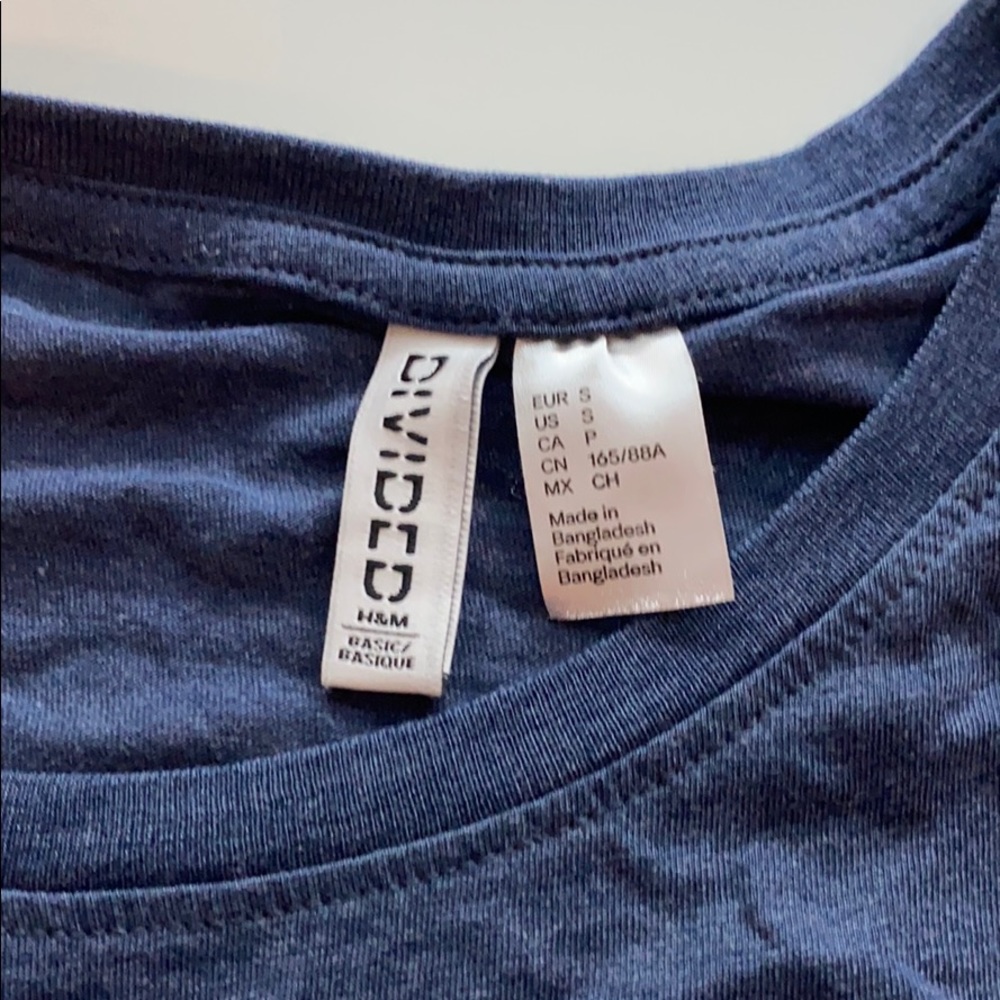 Navy blue T-shirt dress